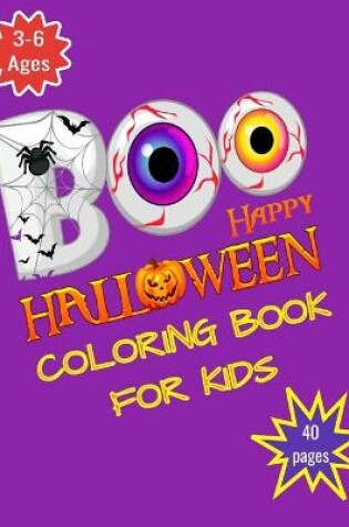 Cover of Boo Happy Halloween Coloring Book for Kids