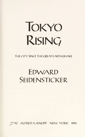 Book cover for Tokyo Rising