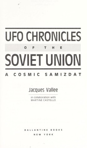 Book cover for UFO Chronicles of the Soviet Union