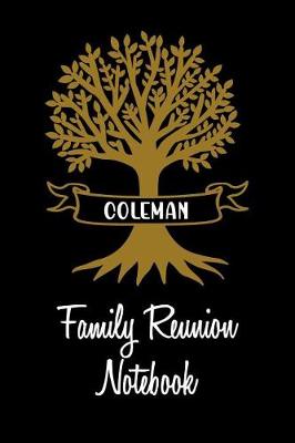 Book cover for Coleman Family Reunion Notebook