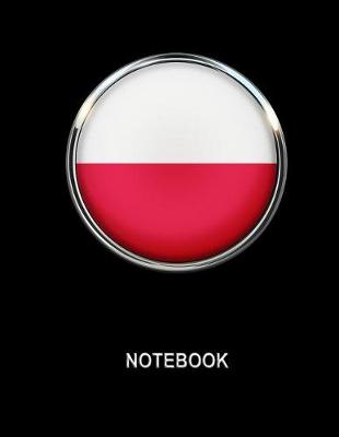 Book cover for Notebook. Poland Flag Cover. Composition Notebook. College Ruled. 8.5 x 11. 120 Pages.