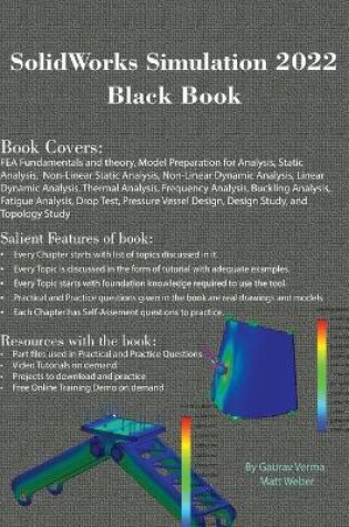 Cover of SolidWorks Simulation 2022 Black Book