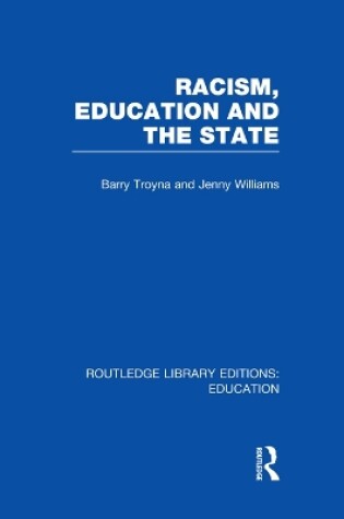 Cover of Racism, Education and the State