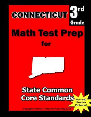 Book cover for Connecticut 3rd Grade Math Test Prep