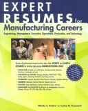 Book cover for Expert Resumes for Manufacturing Careers