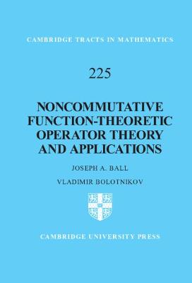 Book cover for Noncommutative Function-Theoretic Operator Theory and Applications