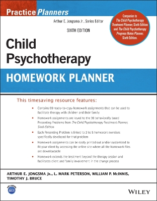 Book cover for Child Psychotherapy Homework Planner