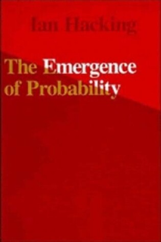 Cover of The Emergence of Probability