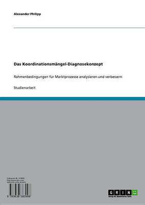 Cover of Das Koordinationsmangel-Diagnosekonzept