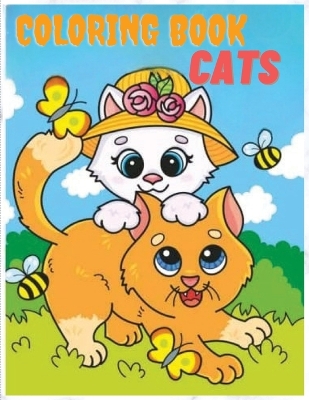 Book cover for Cats Coloring Book for Kids