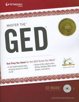 Book cover for Master the GED 2013 (W/CD)