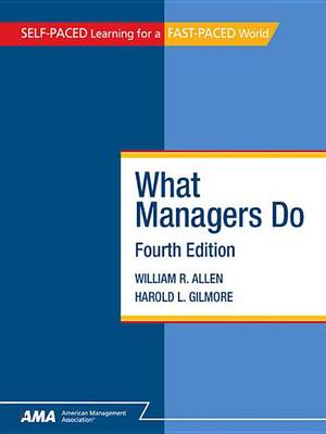 Book cover for What Managers Do