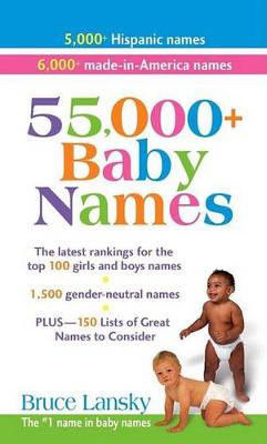 Book cover for 55,000 + Baby Names