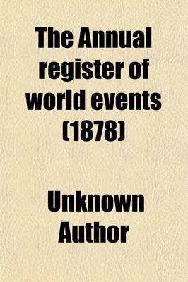 Book cover for The Annual Register of World Events (Volume 119); A Review of the Year