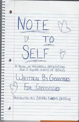 Book cover for Note to Self