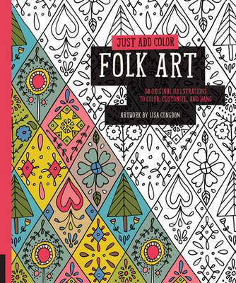 Book cover for Just Add Color: Folk Art