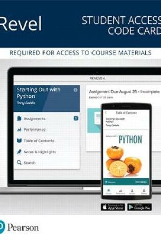 Cover of Revel for Starting Out with Python -- Access Card