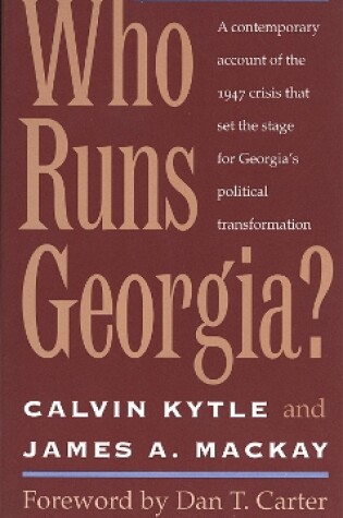 Cover of Who Runs Georgia?