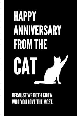 Book cover for Happy Anniversary From The Cat Because We Both Know Who You Love The Most