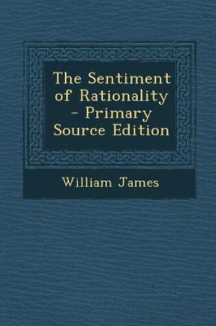 Cover of The Sentiment of Rationality