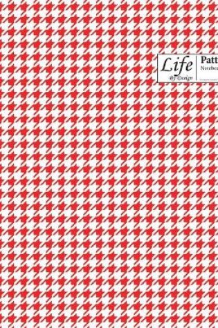 Cover of Checkered II Pattern Composition Notebook Wide Large 100 Sheet Red Cover