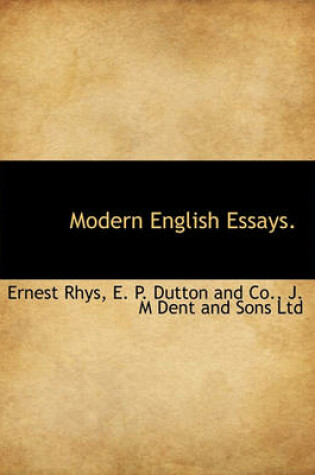 Cover of Modern English Essays.