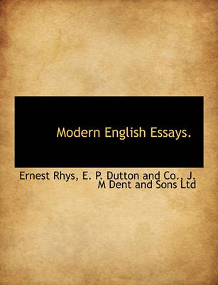 Book cover for Modern English Essays.