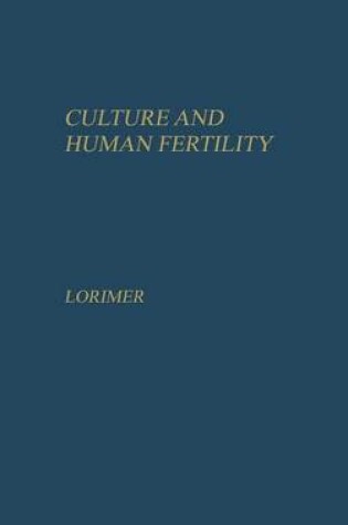 Cover of Culture and Human Fertility