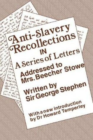 Cover of Anti-Slavery Recollection Cb