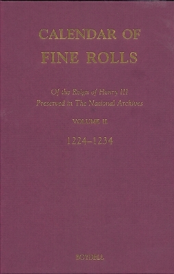 Book cover for Calendar of the Fine Rolls of the Reign of Henry III [1216-1248]: II: 1224-1234
