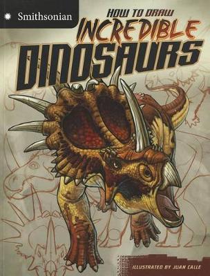 Book cover for How to Draw Incredible Dinosaurs