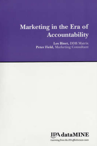 Cover of Marketing in the Era of Accountability