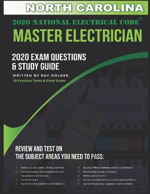 Book cover for North Carolina 2020 Master Electrician Exam Questions and Study Guide