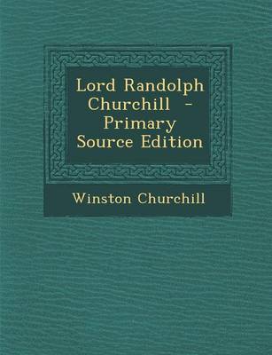 Book cover for Lord Randolph Churchill