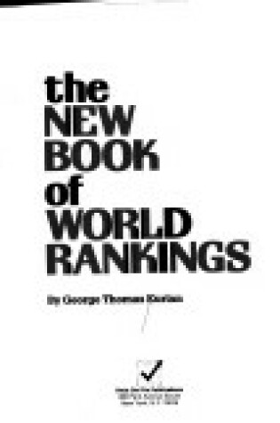 Cover of New Book of World Rankings Ff