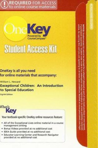 Cover of OneKey CourseCompass, Student Access Kit, Exceptional Children