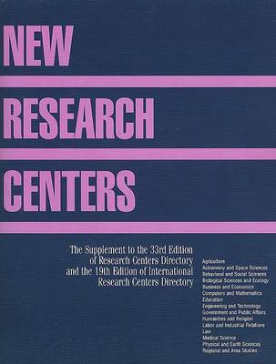 Book cover for New Research Centers