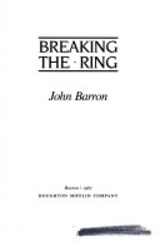 Cover of Breaking the Ring