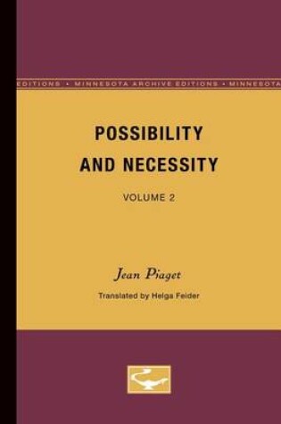 Cover of Possibility and Necessity