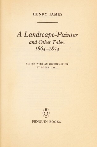 Cover of A Landscape-painter and Other Tales