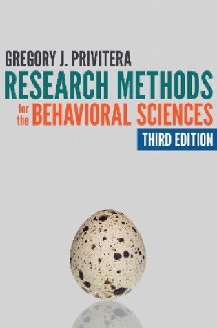 Cover of Research Methods for the Behavioral Sciences