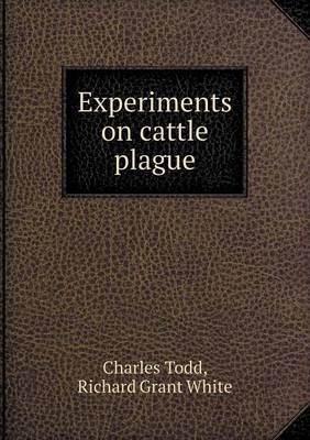 Book cover for Experiments on Cattle Plague