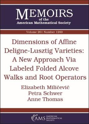 Book cover for Dimensions of Affine Deligne-Lusztig Varieties: A New Approach Via Labeled Folded Alcove Walks and Root Operators