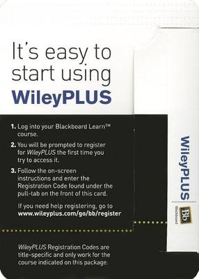 Cover of Fundamentals of Physics Extended, Tenth Edition WileyPLUS Blackboard Card