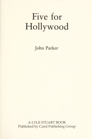 Cover of Five for Hollywood Parker