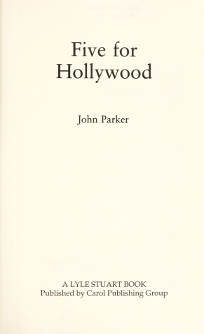 Book cover for Five for Hollywood Parker