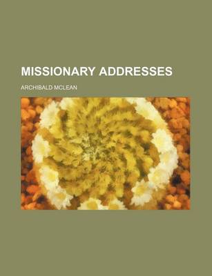 Book cover for Missionary Addresses