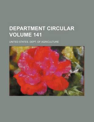 Book cover for Department Circular Volume 141