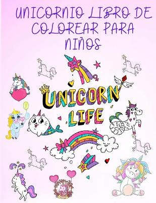 Book cover for Unicornio Libro de Colorear para Niños