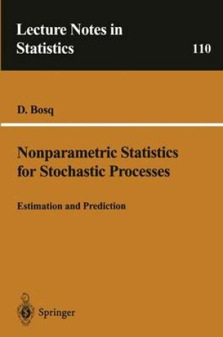 Cover of Nonparametric Statistics for Stochastic Processes